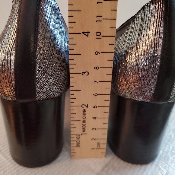 Mellow Yellow Alily Black chunky heels women size EU39/ USA 8.5,  made in Spain. - Picture 14 of 16